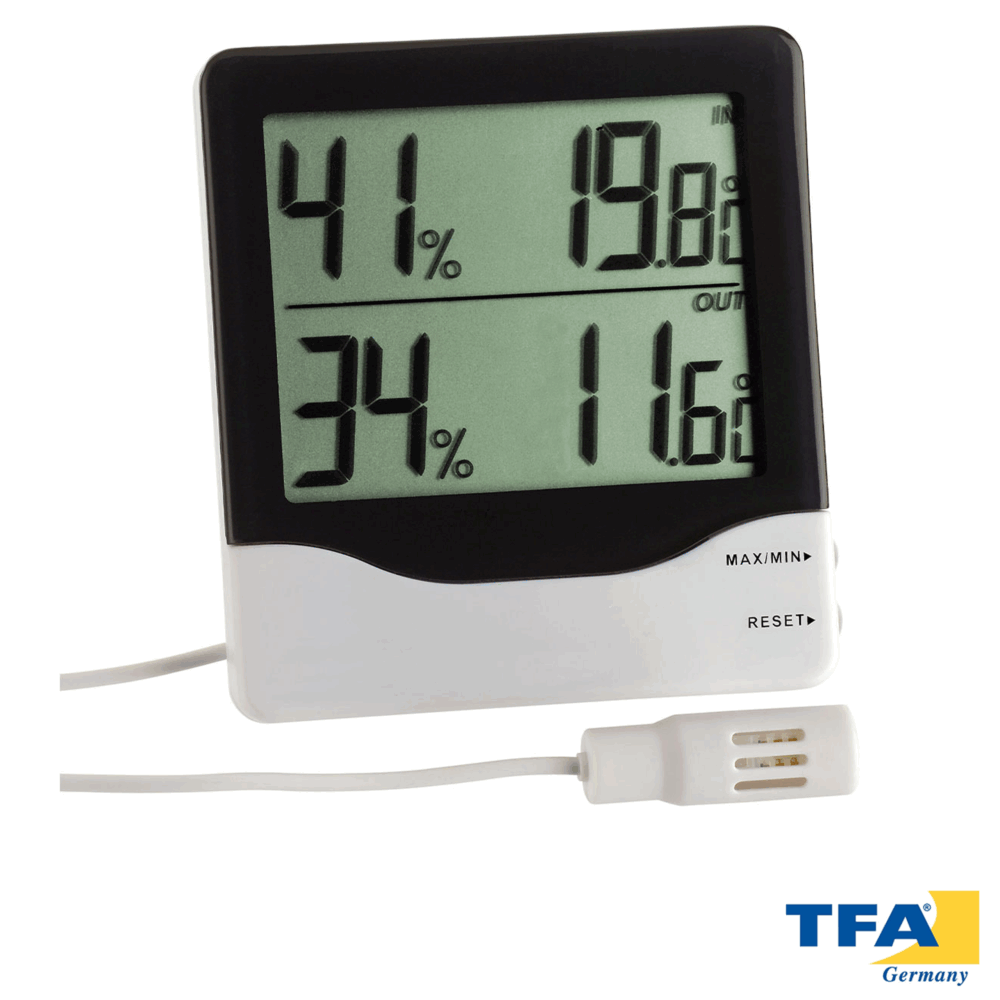 Termohigrómetro de doble display JUMBO 30.5013