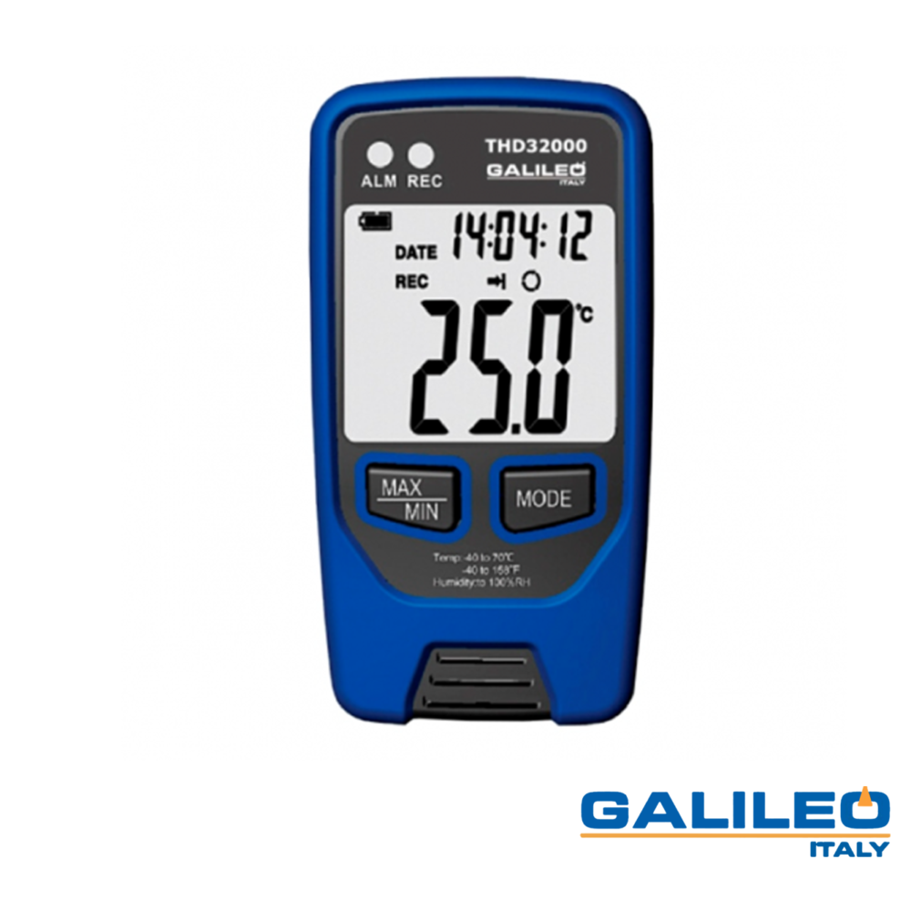 Datalogger termohigrometro con alarma y conexion a PC por USB THD3200