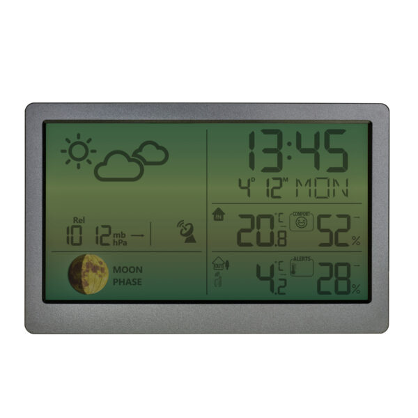Estación Meteorológica Digital Luna Sky interior / exterior 35.1169.10  Sensor remoto con alarma, 30m de alcance, incluye 1 sensor, admite hasta 3 sensores - Imagen 4