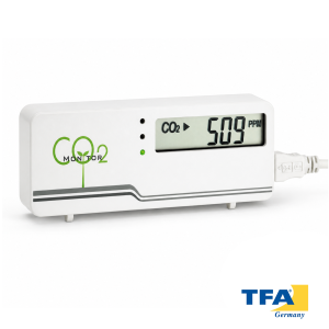 Monitor digital de CO2 con temperatura ambiente 31.5006.02