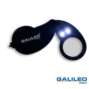 Lupa alta graduación con doble lente de cristal, luz LED y UV 3025BLED