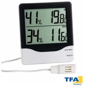Termohigrómetro de doble display JUMBO 30.5013