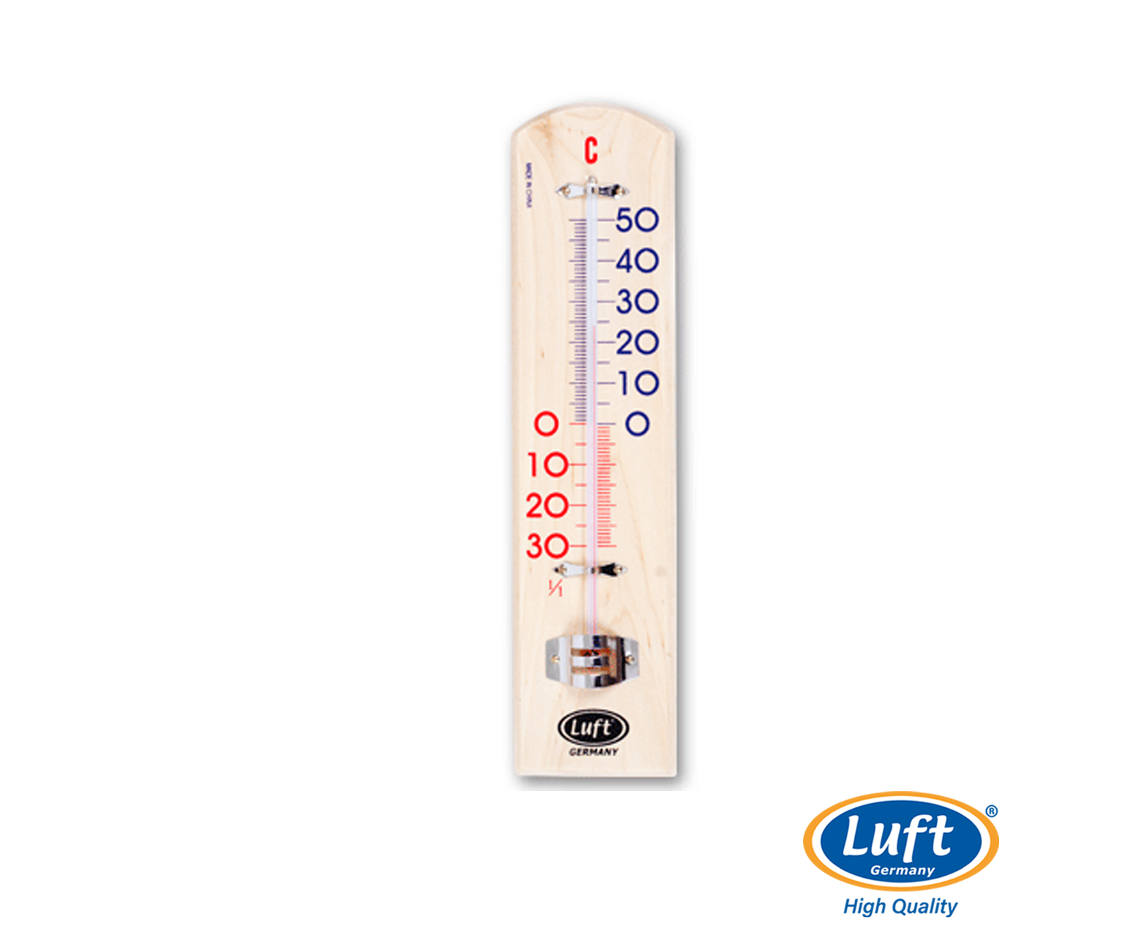 Termómetro de ambiente en base de madera T207