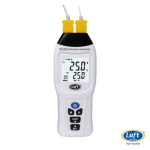 Termómetro a Termocupla de Dos Entradas Tipo K con Función MAX/MIN y Memoria TK1272 LUFT