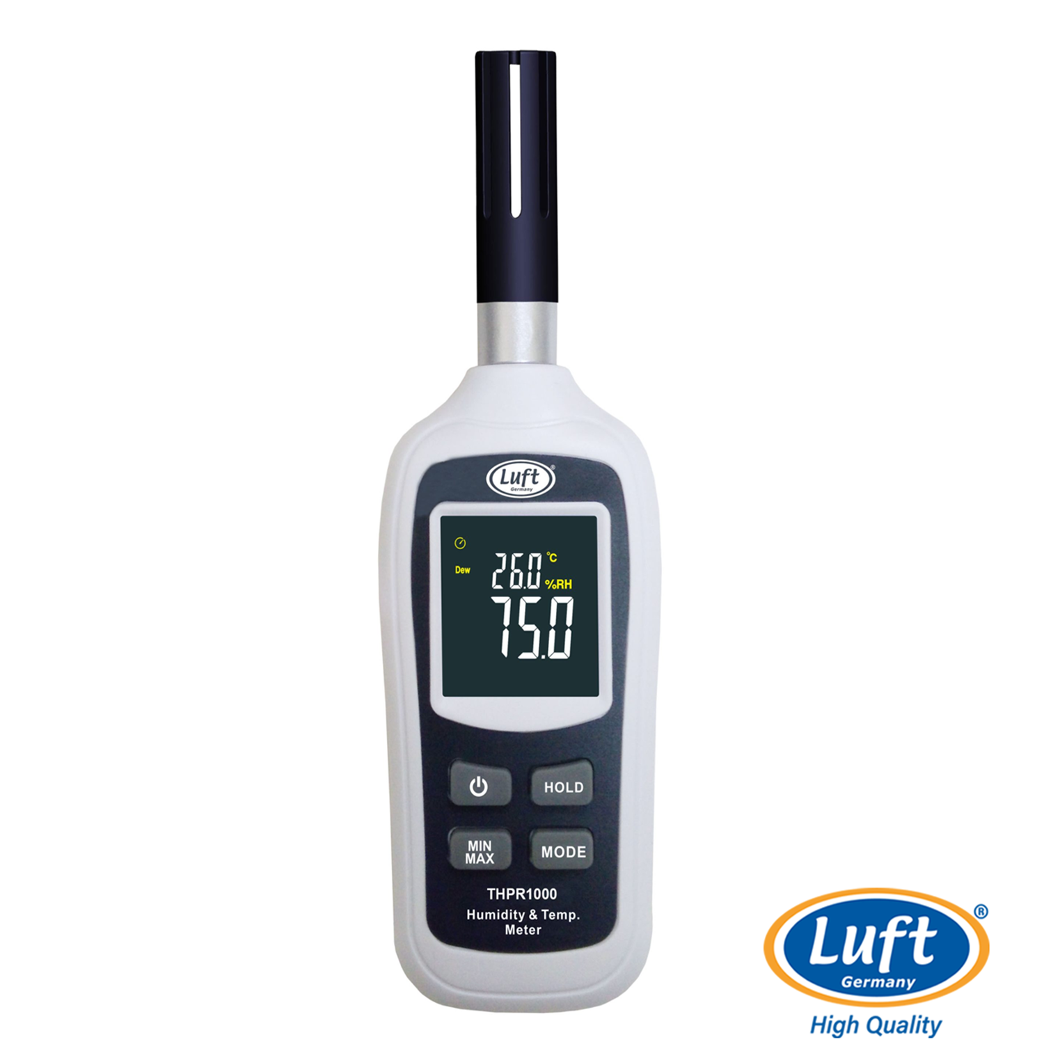 Mini medidor portátil de humedad, temperatura con punto de rocío Luft THPR1000